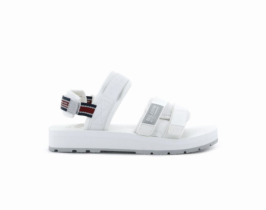 Palladium Outdoorsy Mens Sandals White Australia [ZEXRPN-346]